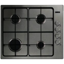 Zanussi ZGG62444SA  60cm 4 Burner Gas Hob in Stainless Steel